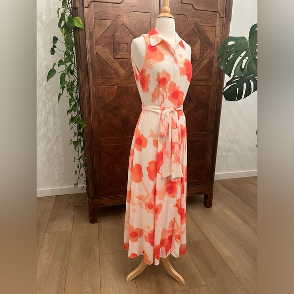 Donna Karan Women’s Chiffon Sleeveless Sundress - Picture 5 of 8